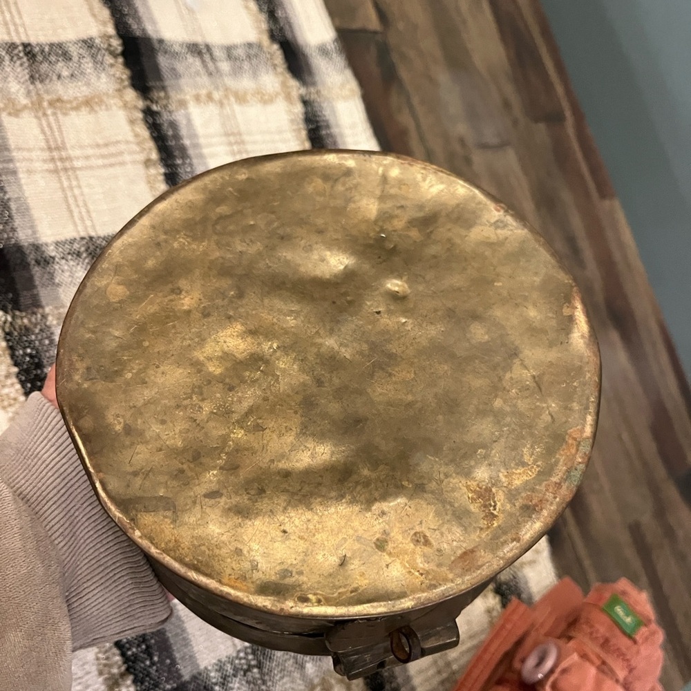 Antique Chapati Copper India Betel Box - Picture 6 of 17